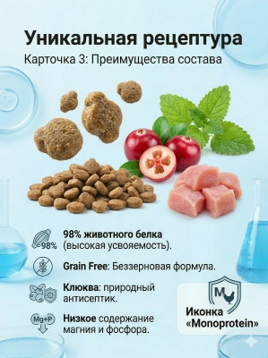 Корм Alleva Care Cat Adult Urinary 360 сухой диет.корм для кошек для растворения струвит. камней 1,5