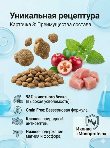 Корм Alleva Care Cat Adult Urinary 360 сухой диет.корм для кошек для растворения струвит. камней 1,5