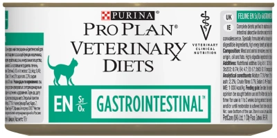 Влажный корм для кошек Purina PPVD EN St/Ox при расстройствах пищеварения, паштет, 12*195 г