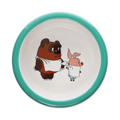 Миска для животных Triol Союзмультфильм "Пора подкрепиться!" керамич., двойная на подставке,2х0.25л